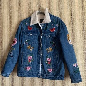 Belle Vere Women Jacket Coat Denim Size XS Nature Fleece Fashion Casual